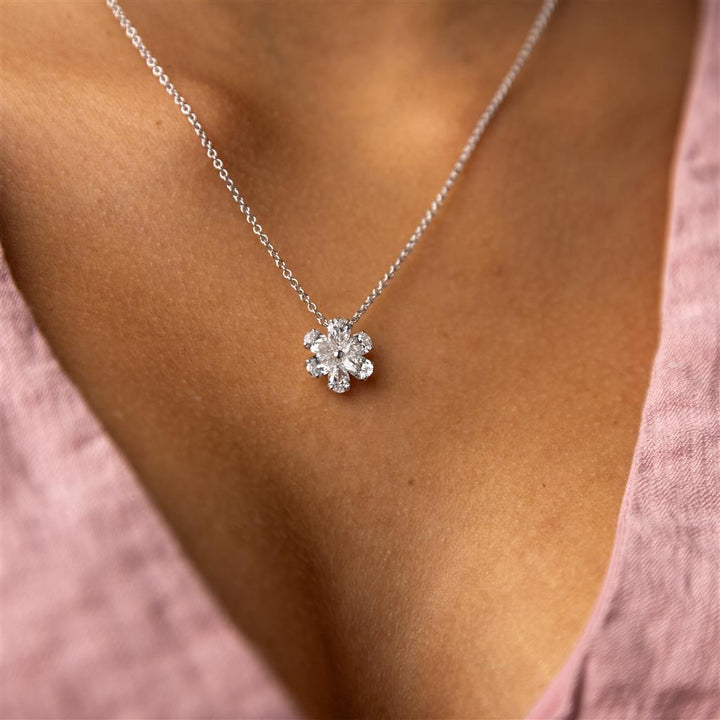 Collier en or blanc 18k