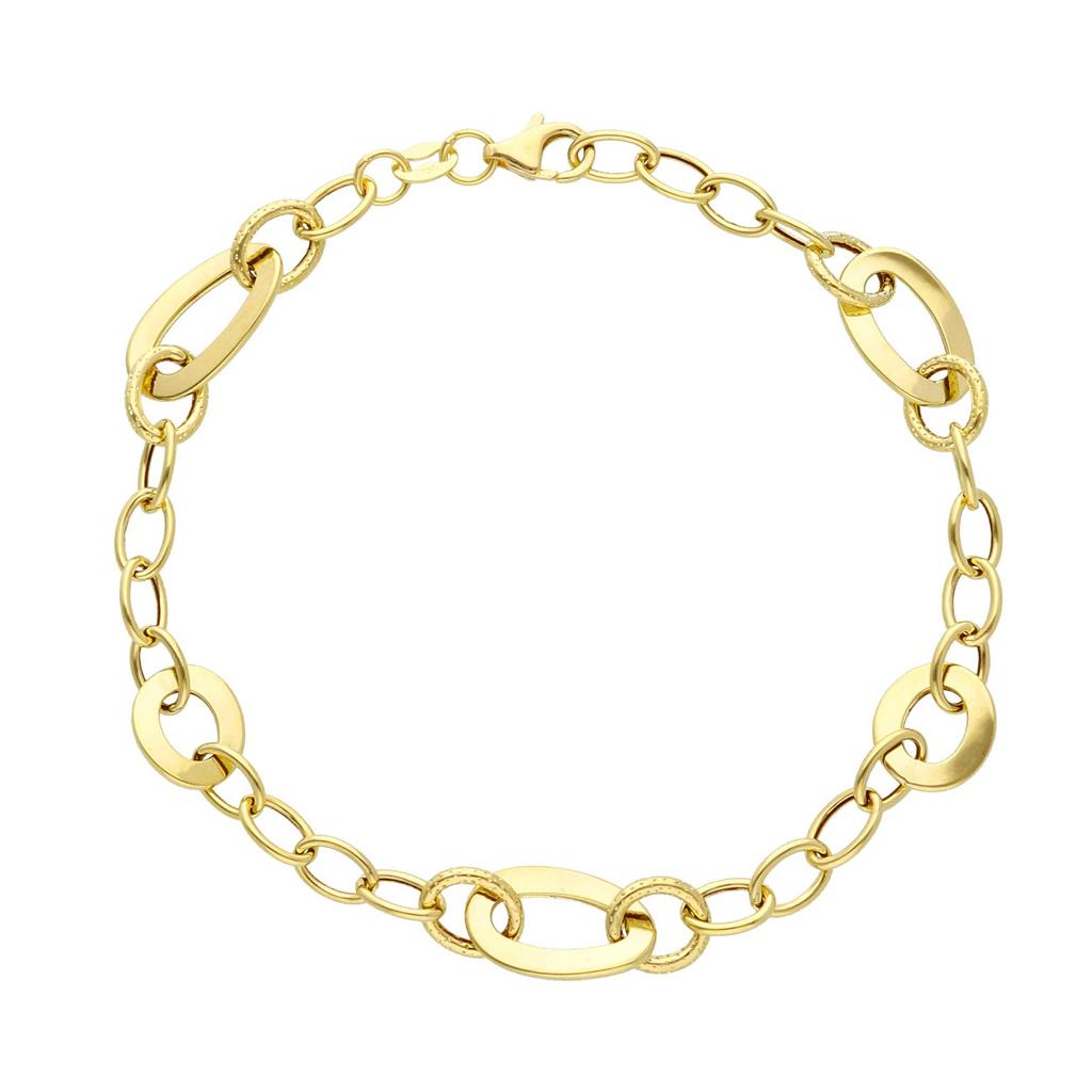 18K yellow gold bracelet fantasy style