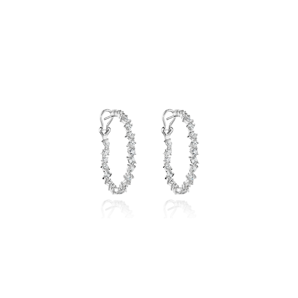 Boucles d'oreilles à diamants