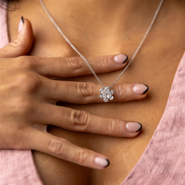 Collier en or blanc 18k