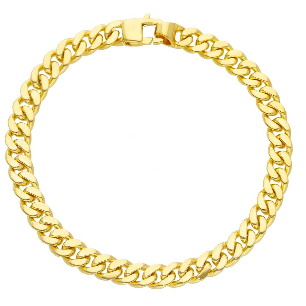 18K gold curb bracelet