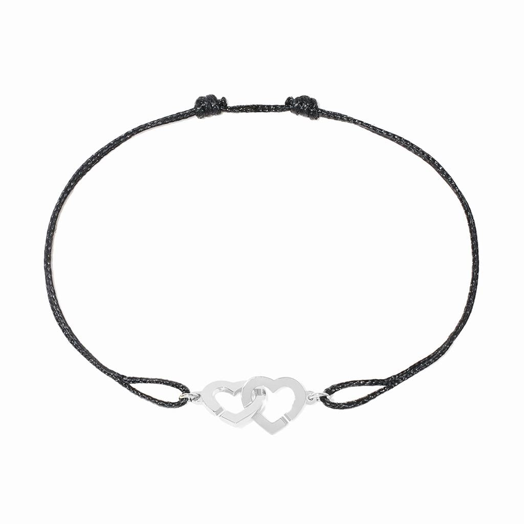 Bracelet dinh van Double Coeurs cordon