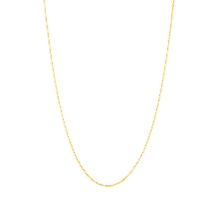 18K yellow gold chain square style 0.7mm