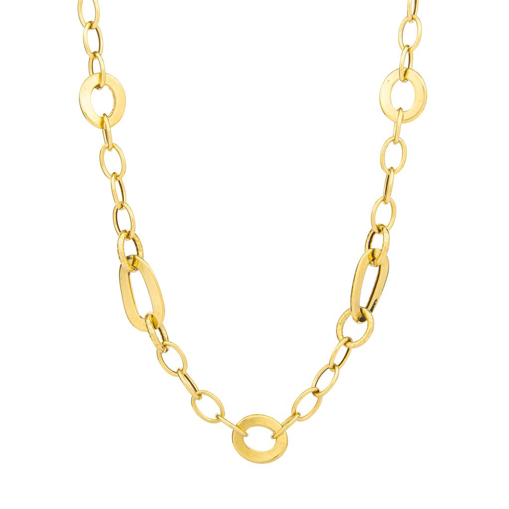 Chaîne en or jaune 18K style Fantaisie