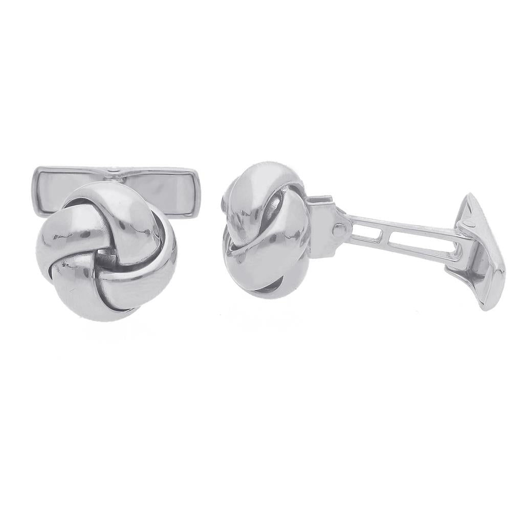 Boutons de manchettes en or blanc 18K