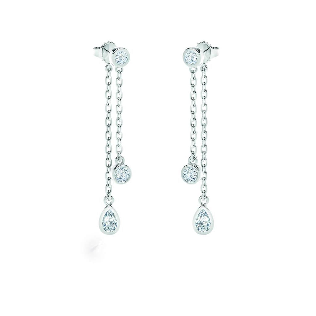 Boucles d'oreilles a diamants