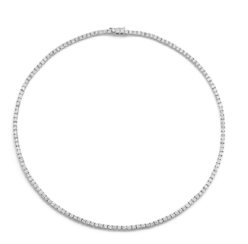 Riviere style diamond necklace