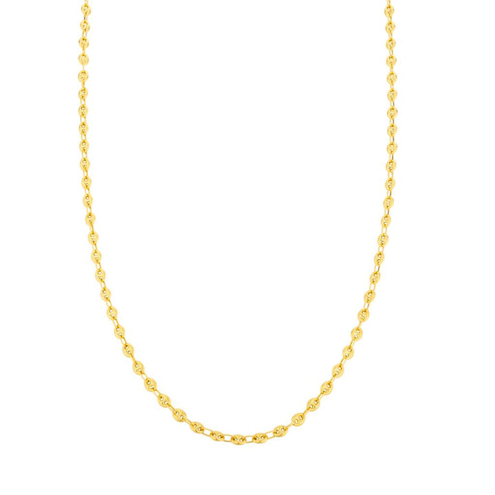 18K yellow gold chain Marina style 4mm