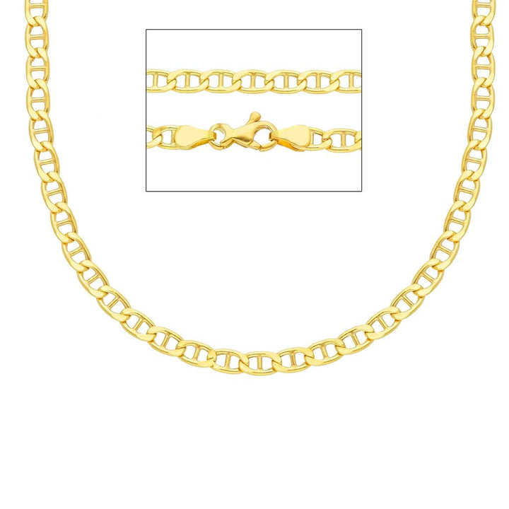 18K yellow gold chain anchor style 3.3mm