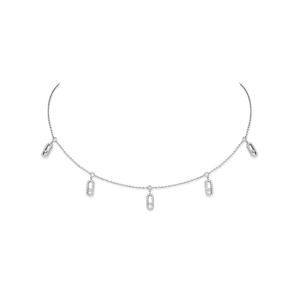 Collier Messika Choker Move Uno Pampille Pavé