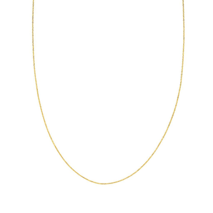 18K yellow gold chain Cable style 0.8 mm