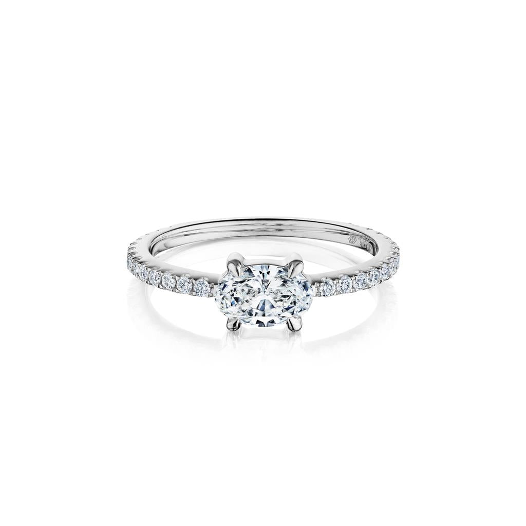 Bague à diamant style Solitaire