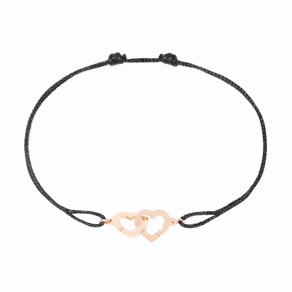 Bracelet dinh van Double Coeurs cordon