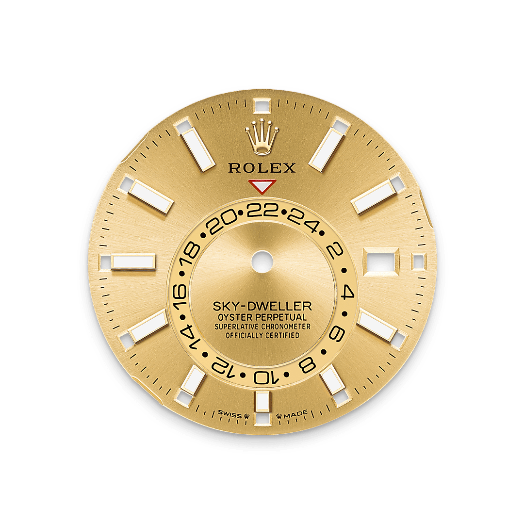 Cadran couleur champagne