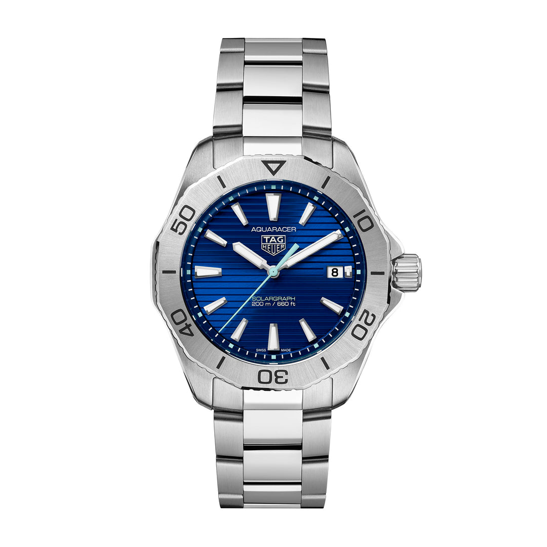 Montre TAG Heuer Aquaracer Professional 200 Solargraph quartz solaire en acier inoxydable 40 mm WBP1113.BA0000