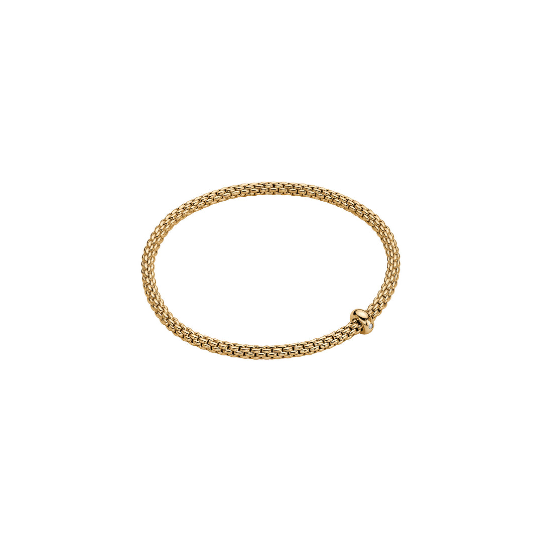 Fope Eka bracelet in 18k yellow gold and diamonds 01M01BX_BB_G_XGX_00S