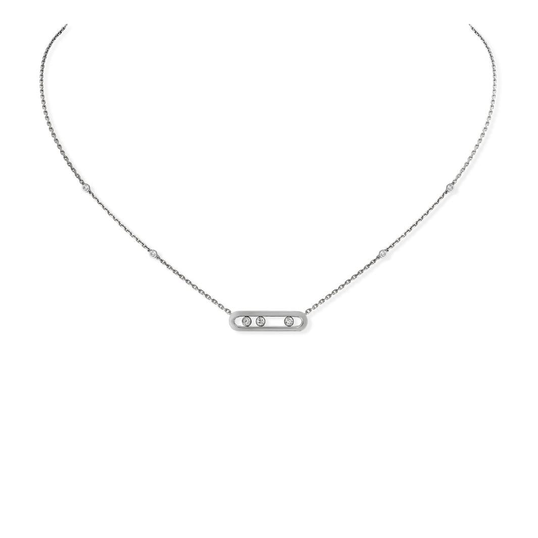 Collier Messika Baby Move en or blanc 18k et diamants 04323-WG