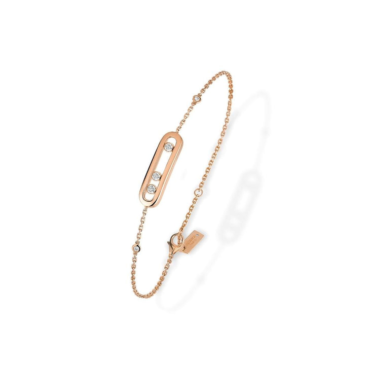 Bracelet Messika Baby Move en or rose 18k et diamants 04324-PG