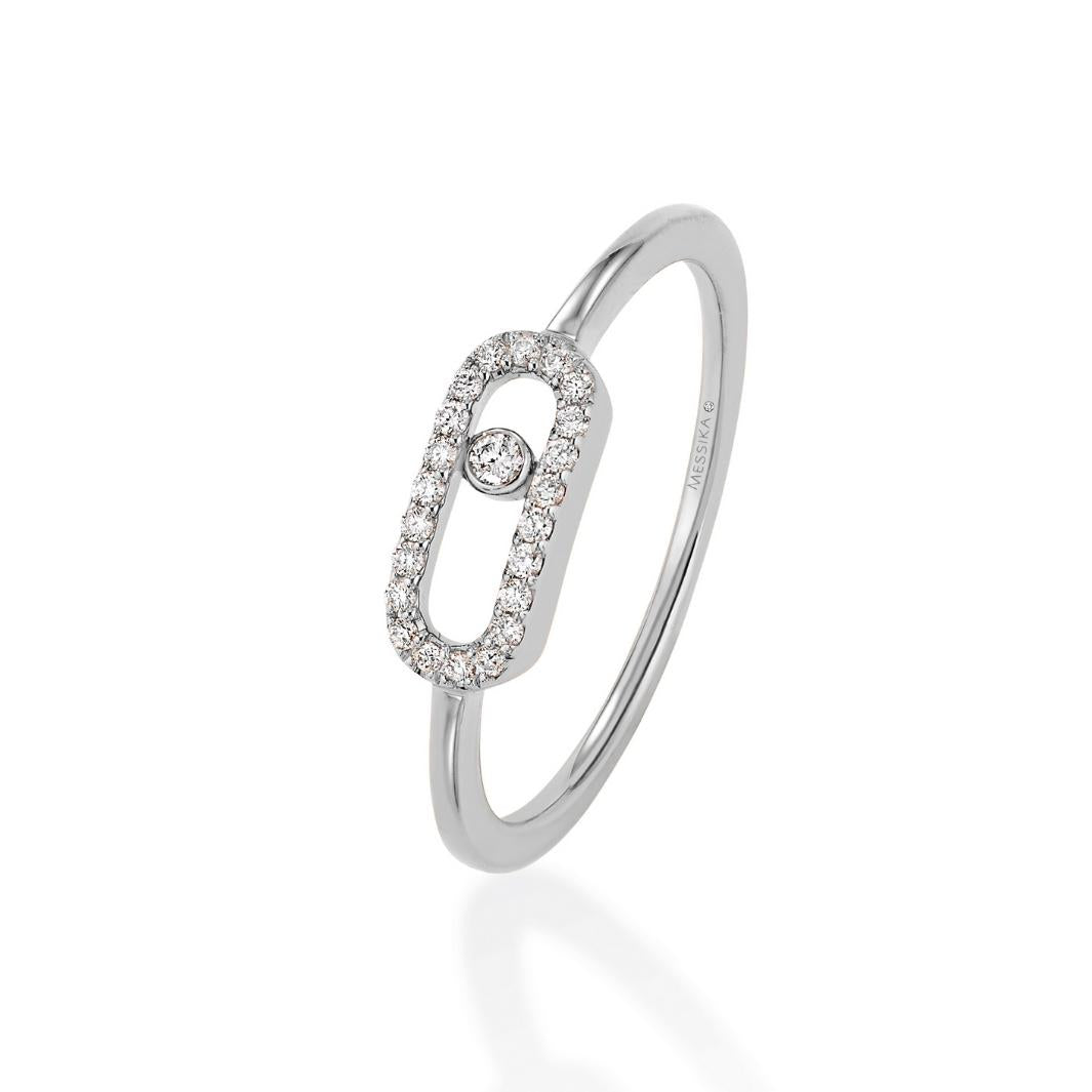 Bague Messika Move Uno en or blanc 18k et diamants 04705-WG
