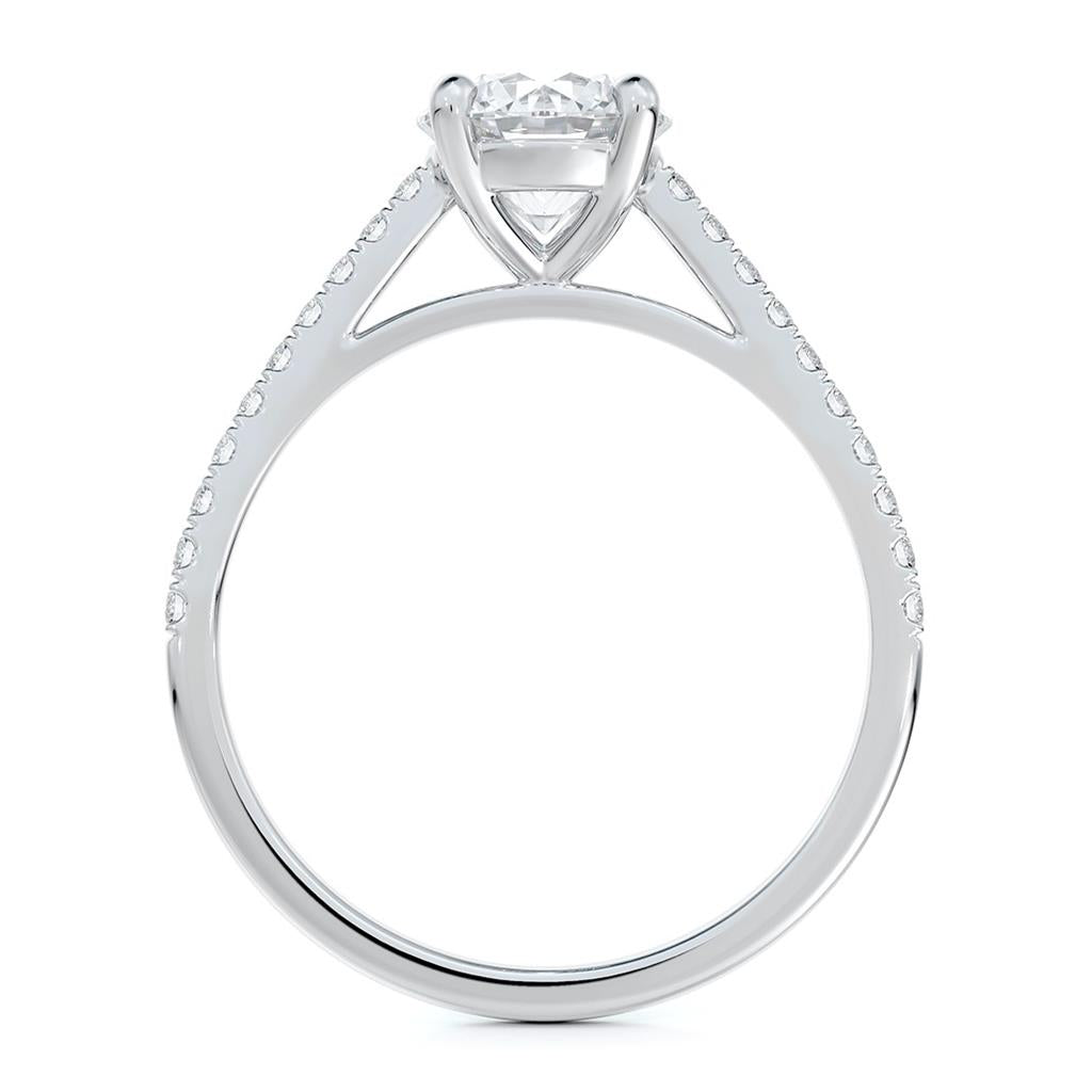 Bague à diamant en or blanc 14k Forevermark Portfolio