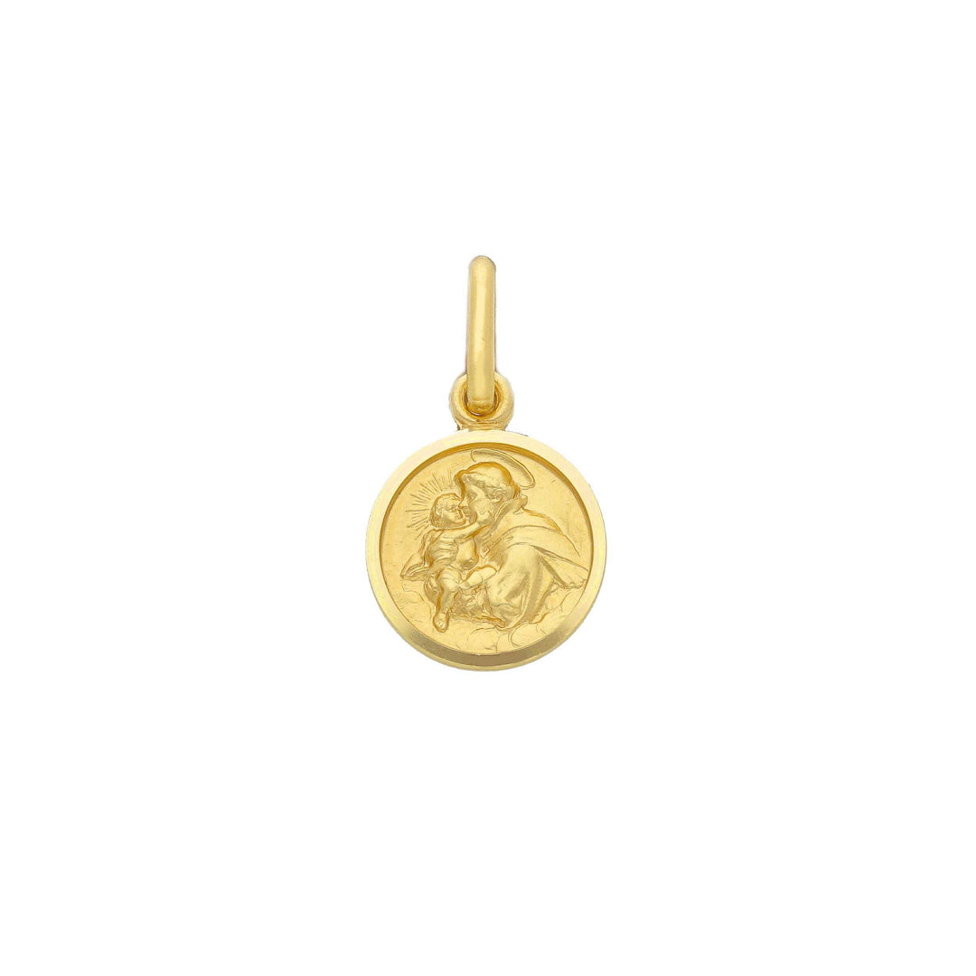 Pendentif Saint Antoine religieux en or jaune 18K