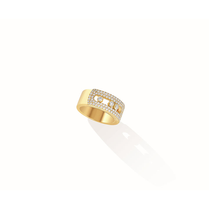 Bague Messika Move Noa GM Pavée en or jaune 18k et diamants 10102-YG