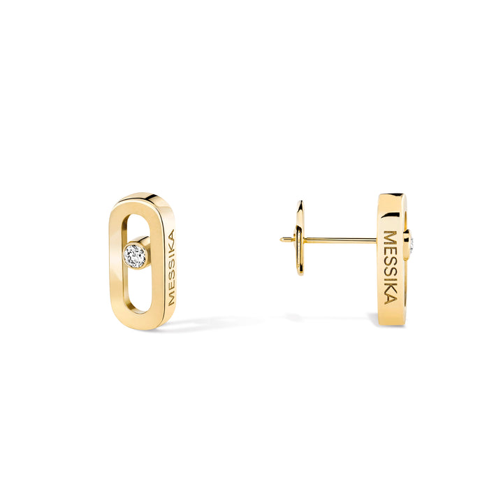 Boucles d'oreilles Messika Move Uno en or jaune 18k et diamants 12305-YG
