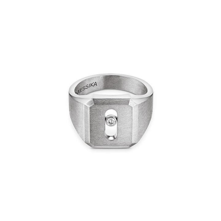 Bague Messika Chevalière Move Titanium Naturel