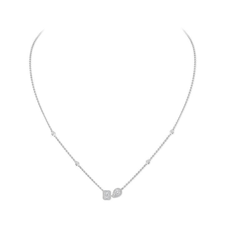Collier Messika My Twin en or blanc 18k et diamants 14534-WG