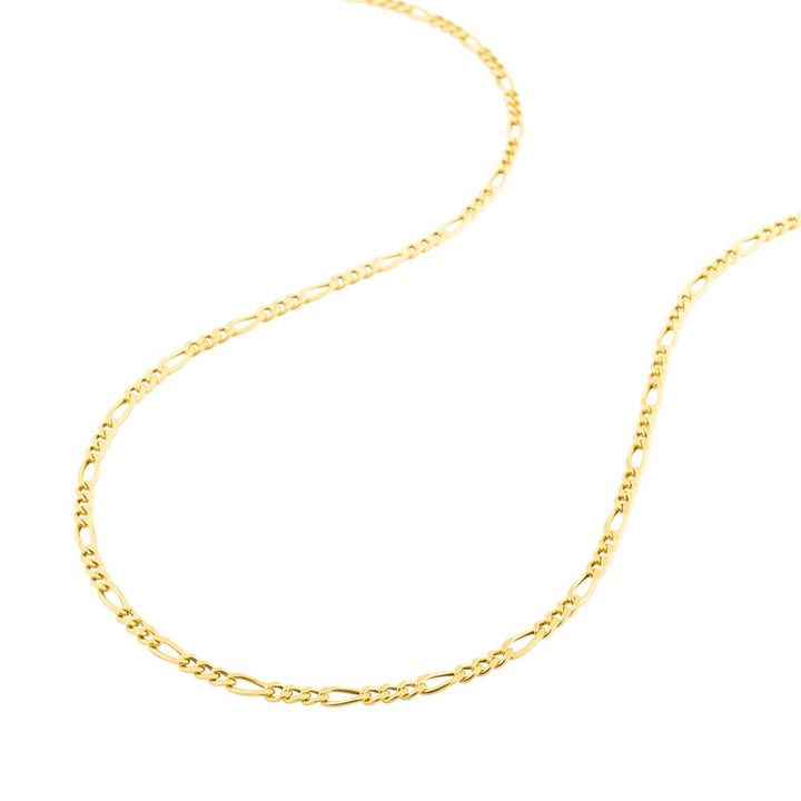 Chaîne en or jaune 18K style Figaro 2.9mm