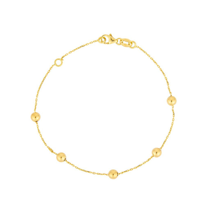 18K yellow gold bracelet fantasy style