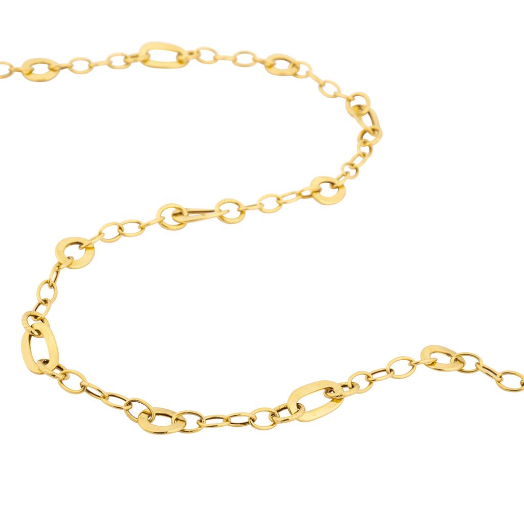 18K yellow gold fancy style chain