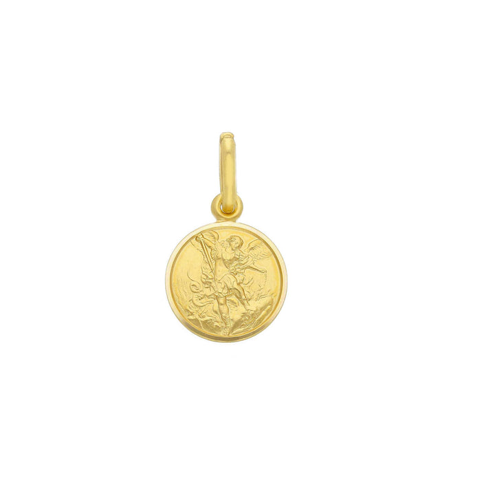 Pendentif Saint Michel religieux en or jaune 18K