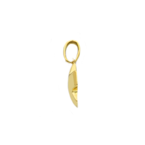 18k yellow gold religious cross pendant