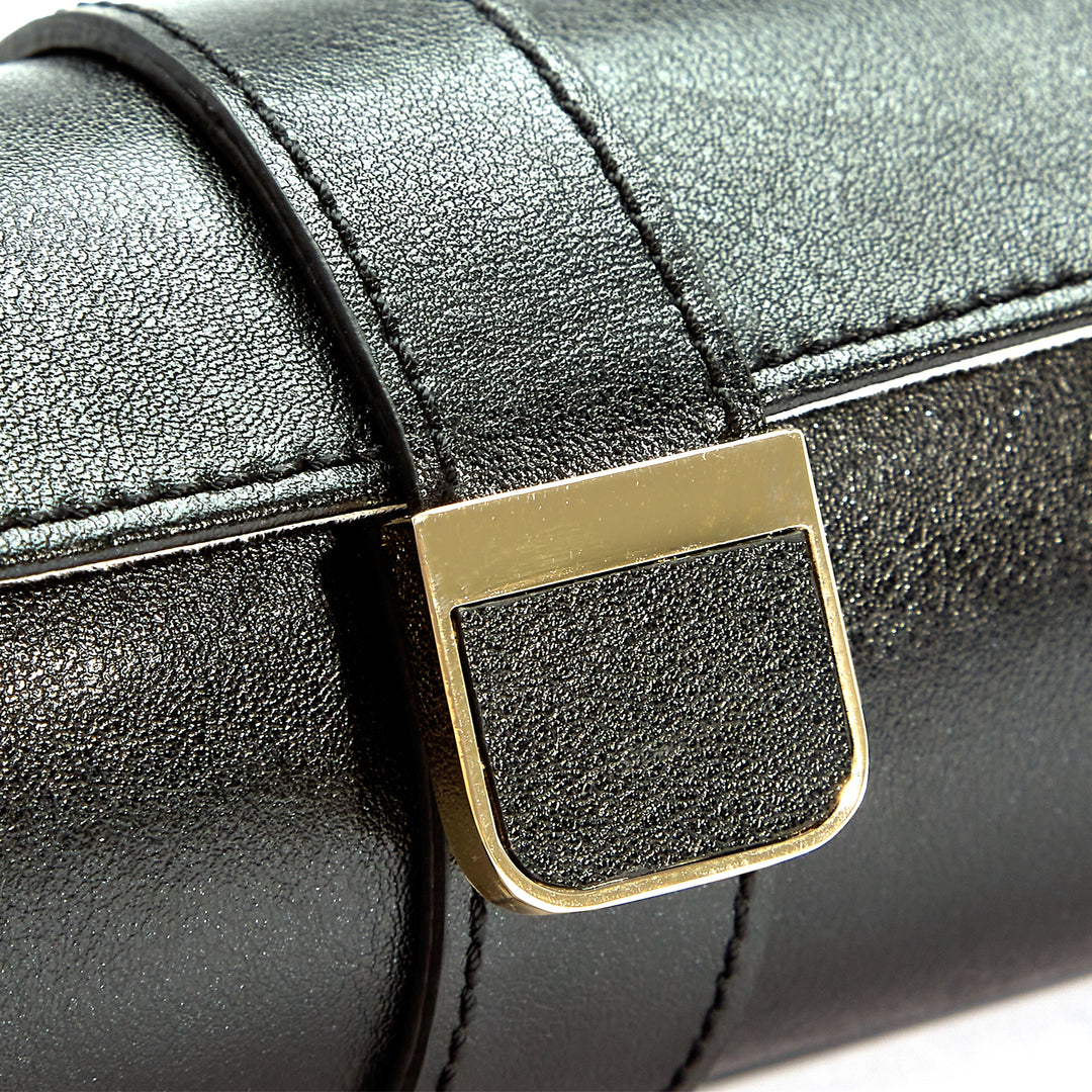 Portefeuille à montres et bijoux noir