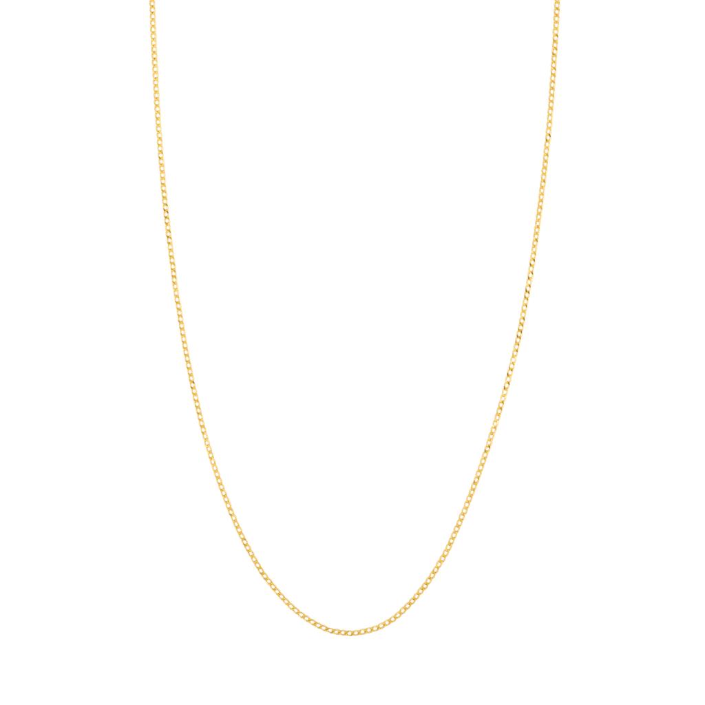 Chaîne en or jaune 18K style Gourmette 1,4 mm