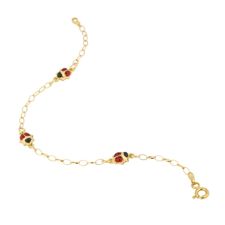 Bracelet bébé en or jaune 18K style Gourmette de 4mm