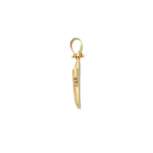 Pendentif croix religieux en or jaune 18K