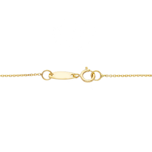 18K yellow gold religious cross chain