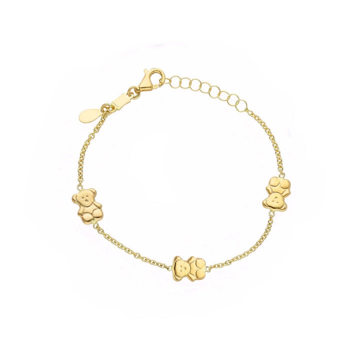 Bracelet bébé en or jaune 18K style câble 4 mm