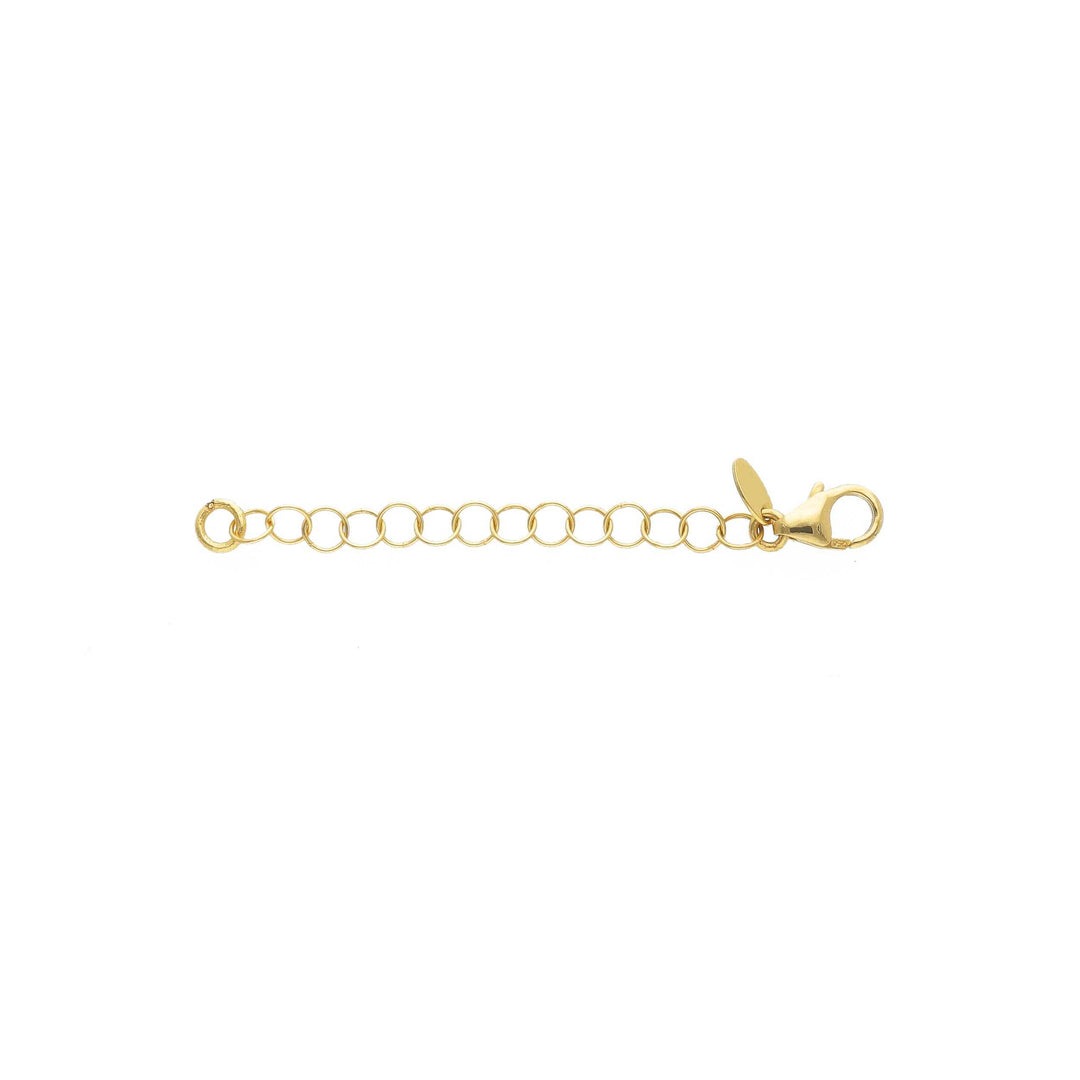 Fermoir avec extension en or jaune 18k longueur 4,5 cm