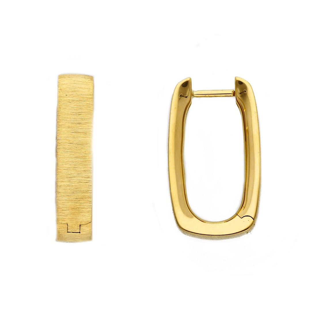 18K yellow gold hoop earrings