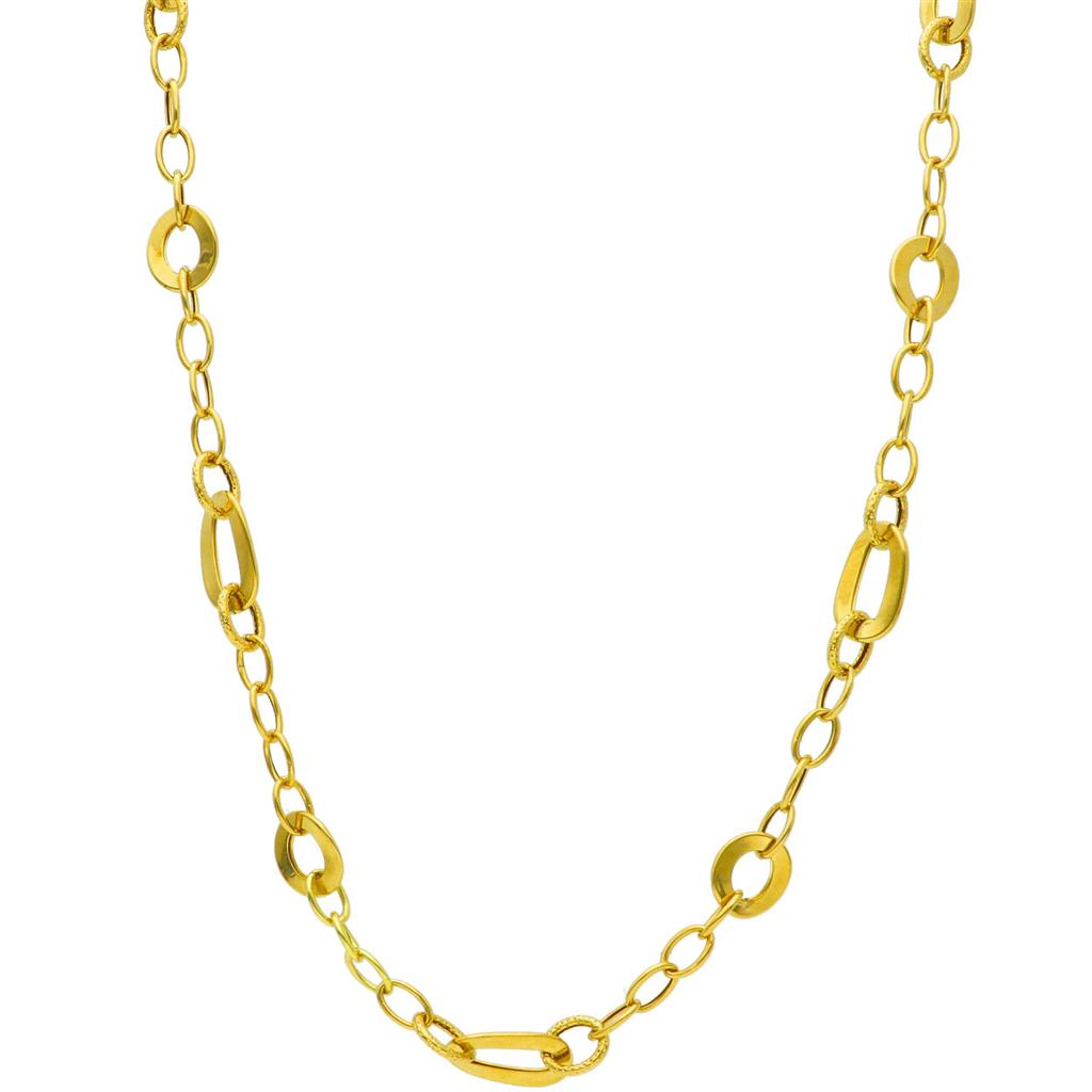 Chaîne en or jaune 18K style Fantaisie