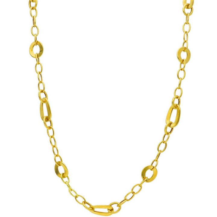 Chaîne en or jaune 18K style Fantaisie