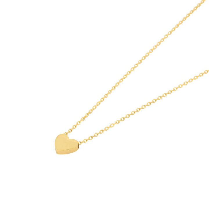 Chaine en or jaune 18K style Fantaisie avec un pendentif coeur