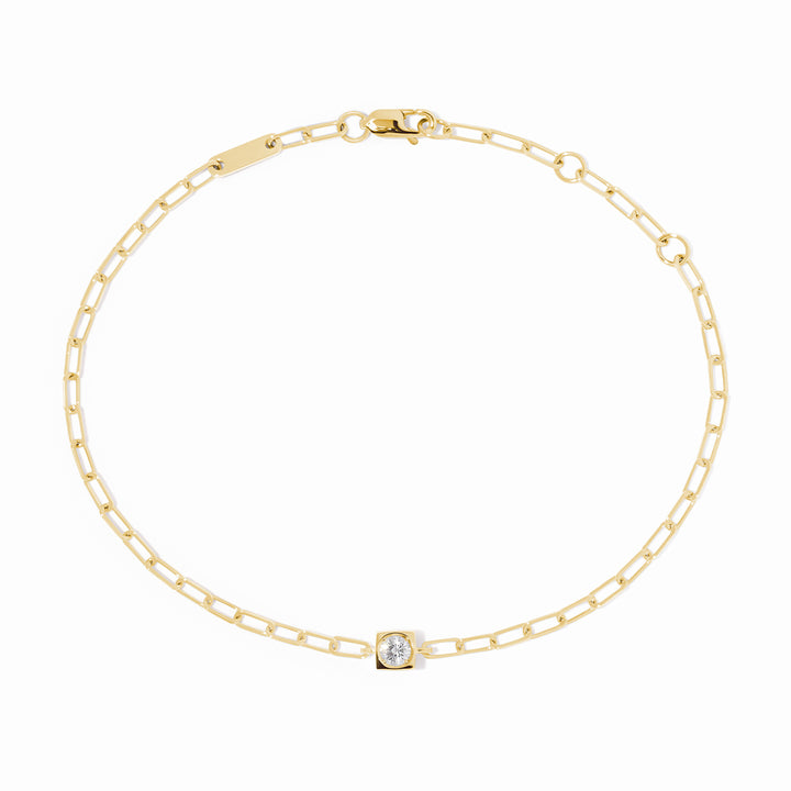 Bracelet dinh van Le Cube Diamant PM en or jaune 18k et diamant 308911