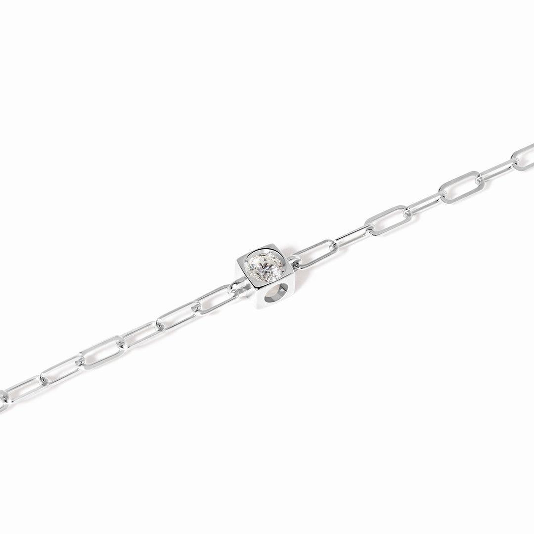 Bracelet dinh van Le Cube Diamant en or blanc 18k et diamant 308912