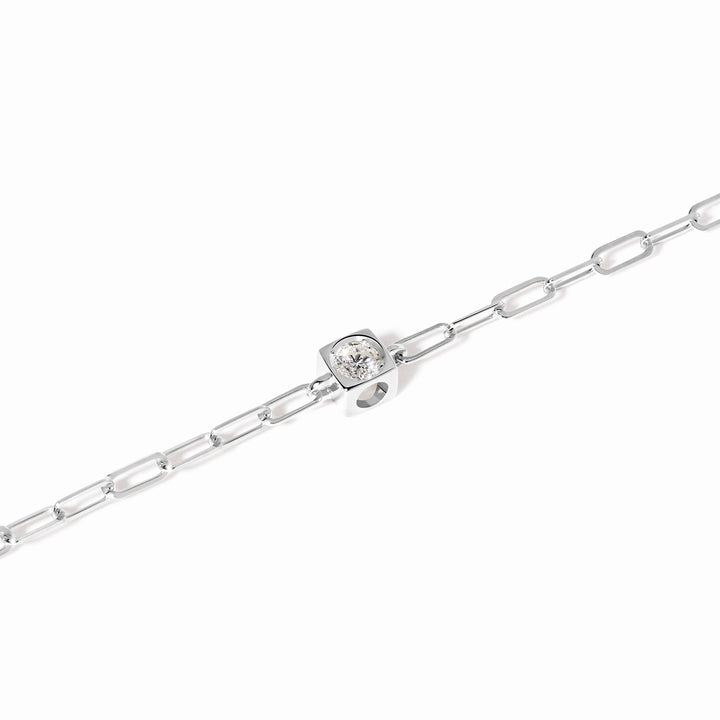 Bracelet dinh van Le Cube Diamant en or blanc 18k et diamant 308912