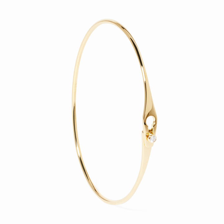 Bracelet dinh van Jonc Serrure en or jaune 18k avec diamant 334106