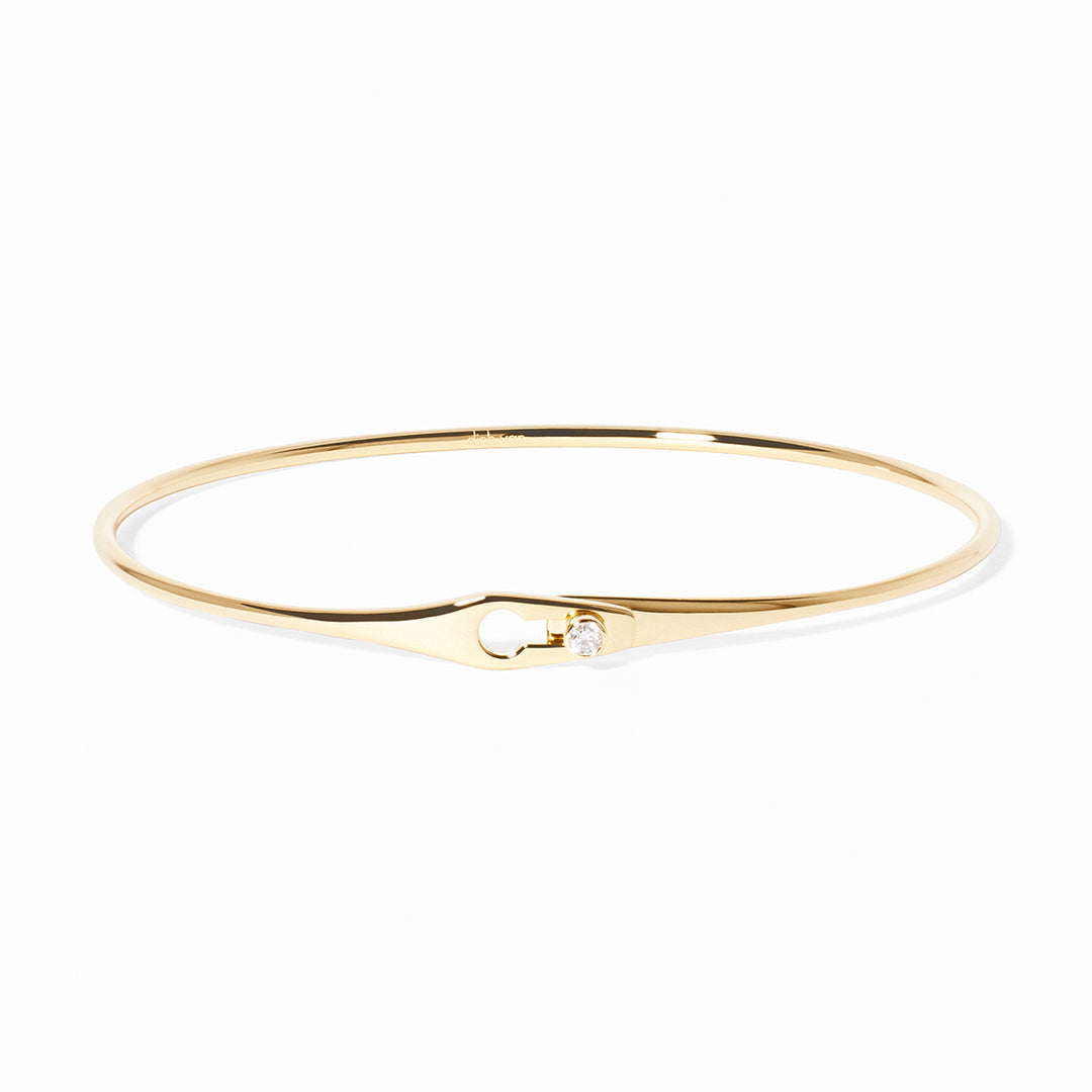 Bracelet dinh van Jonc Serrure en or jaune 18k avec diamant 334106